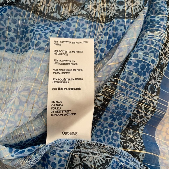 NWT Free People Small Aliyah Tunic Blue Purple - Picture 7 of 7